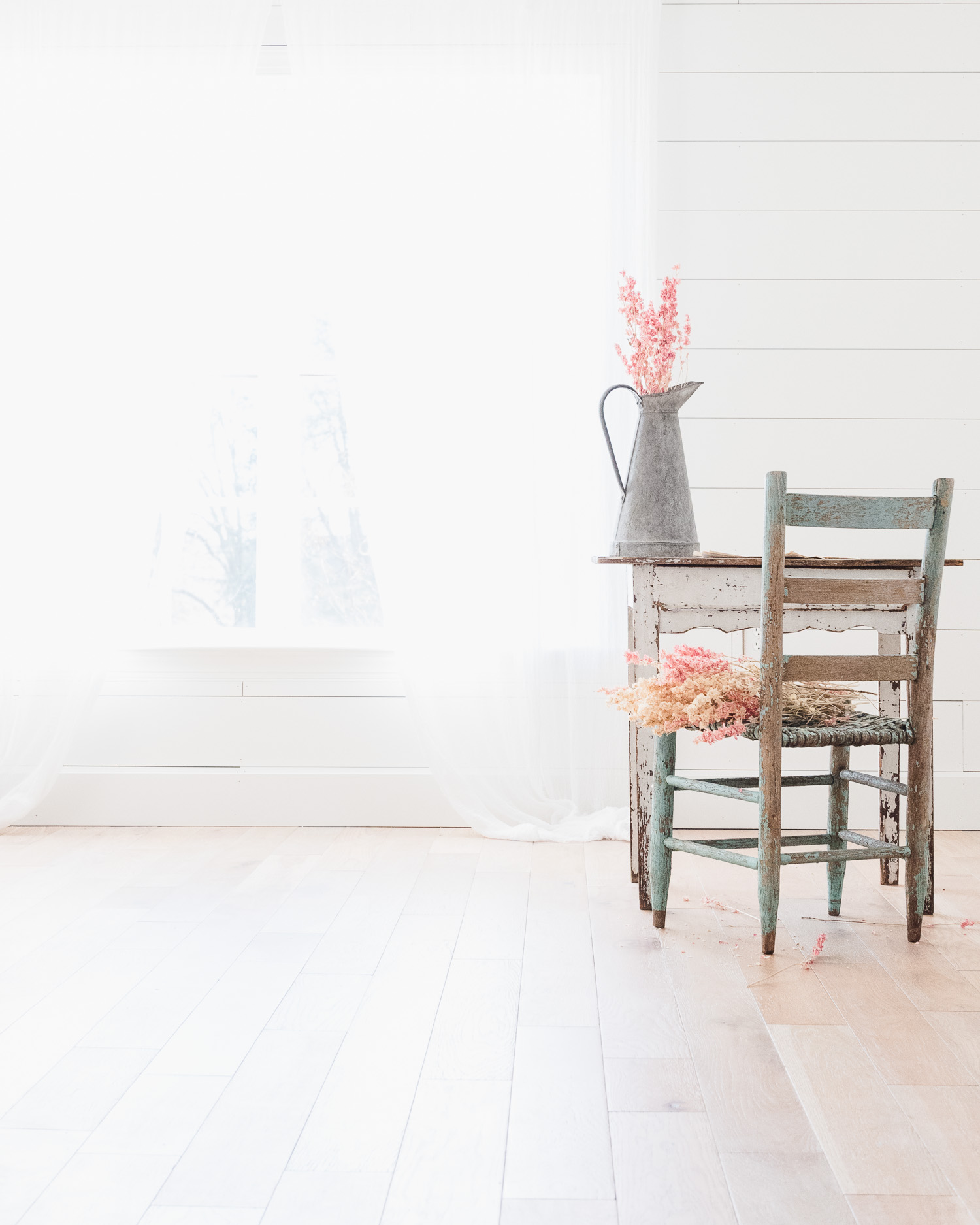 Loft Photography Studio in a modern farmhouse. Photographing old-timey pieces that tell of story.